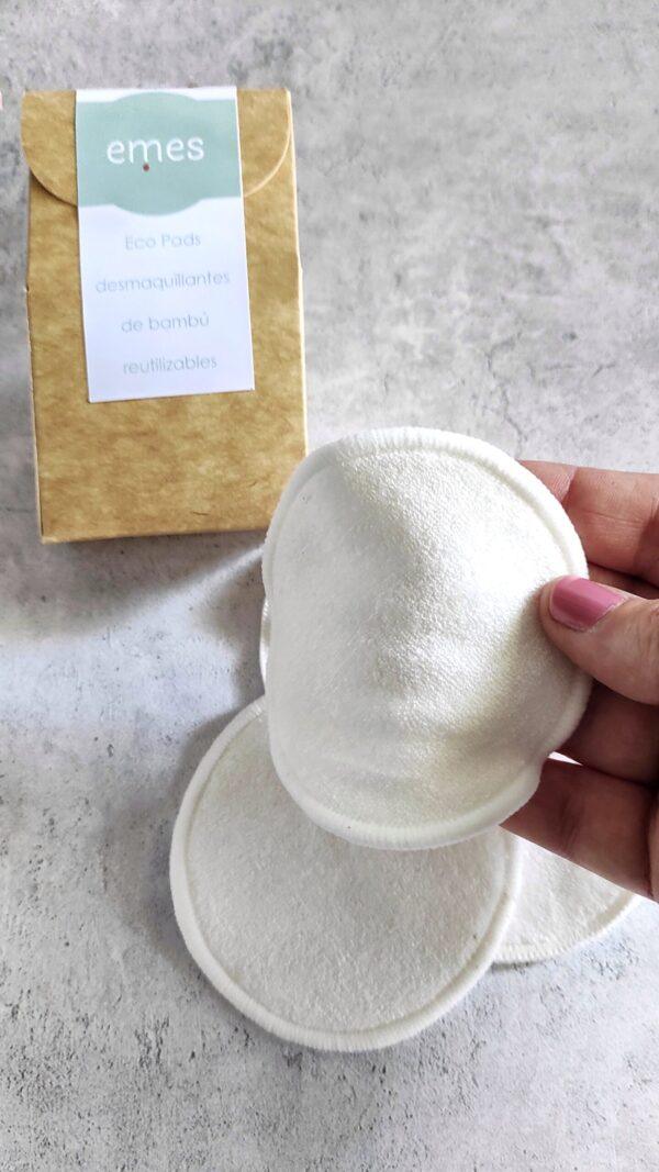 Set x 4 pads desmaquillantes de bambú