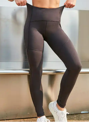 Leggings absorbentes deportivos con bolsillos, protección menstrual e incontinencia leve para yoga y fitness.