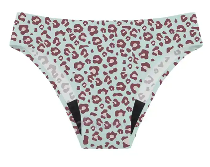 Bikini o bombacha menstrual absorbente sin costuras, absorción moderada, ideal para piscina o playa.