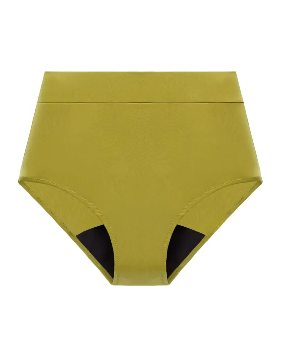 bikini absorbente tiro alto verde