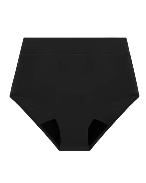 bikini absorbente tiro alto negro