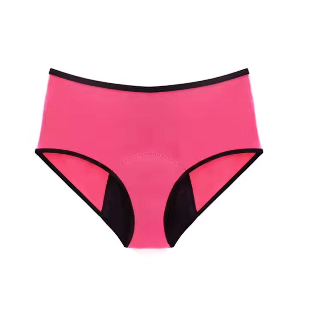 bombacha absrobente de algodón rosa