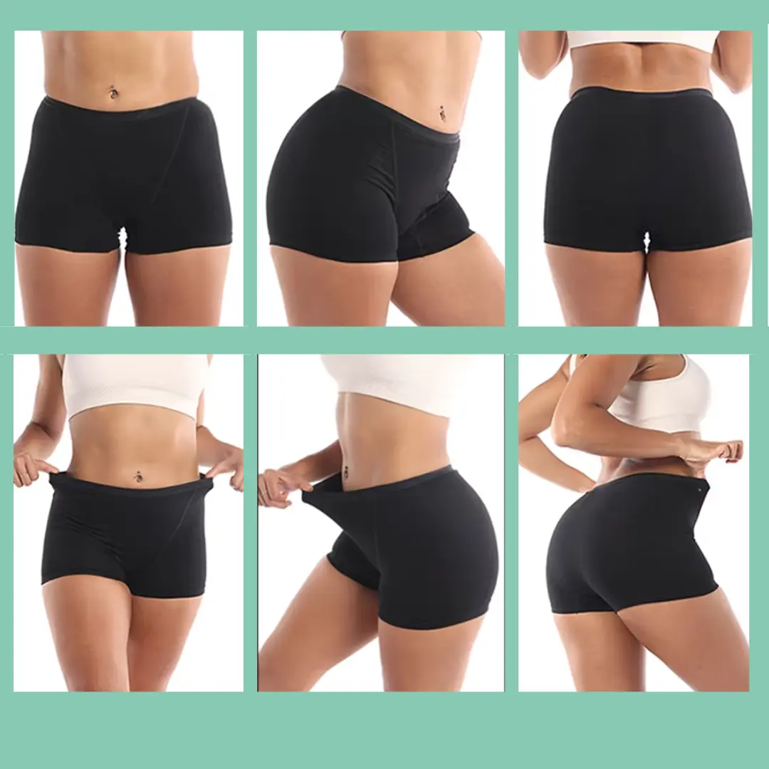 boxer abosrbente imagen con varios ángulos