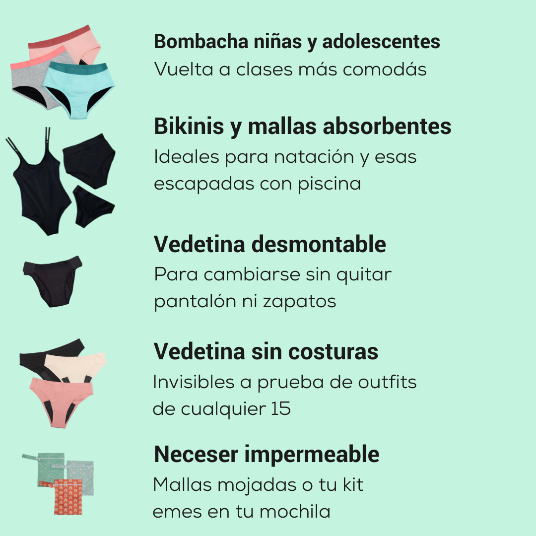 esenciales de emes para adolescentes y niñas